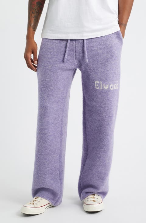 Intarsia Logo Baggy Sweatpants