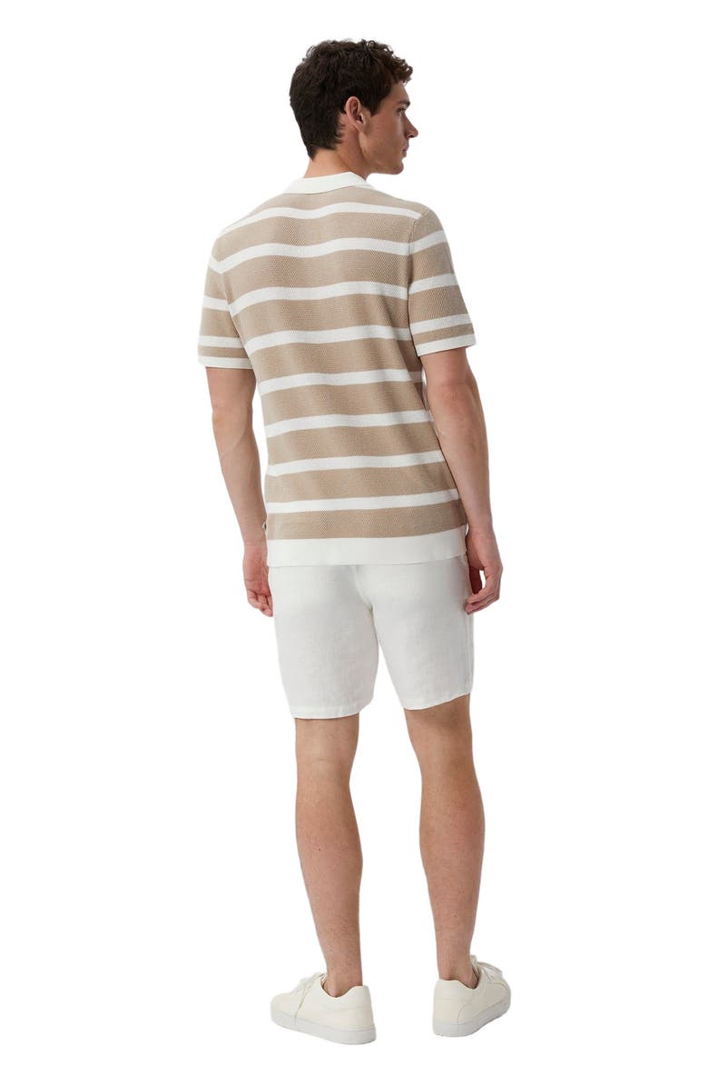 Onia Linen Fixed-Waist Short, Alternate, color, White