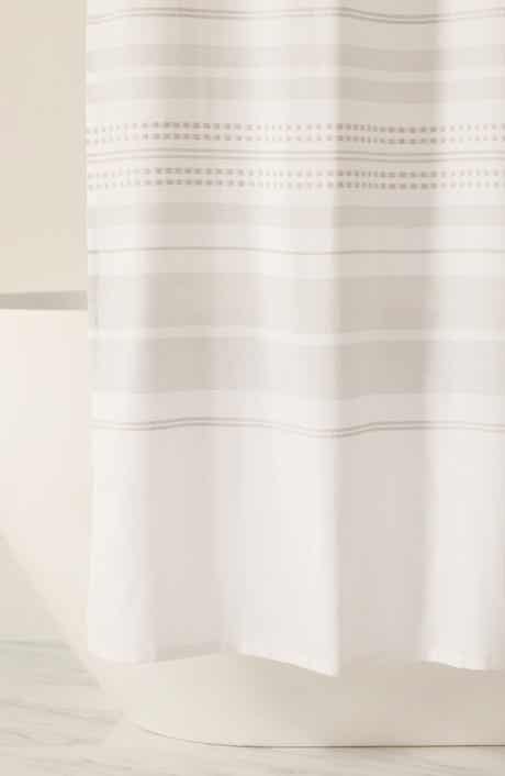 HOMESPUN Mixed Stripe Shower Curtain