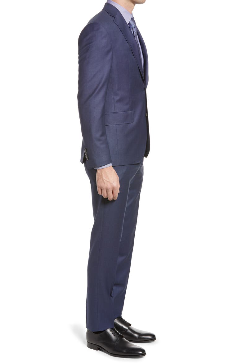 Roger Slim Fit Solid Wool Suit, Alternate, color, NAVY