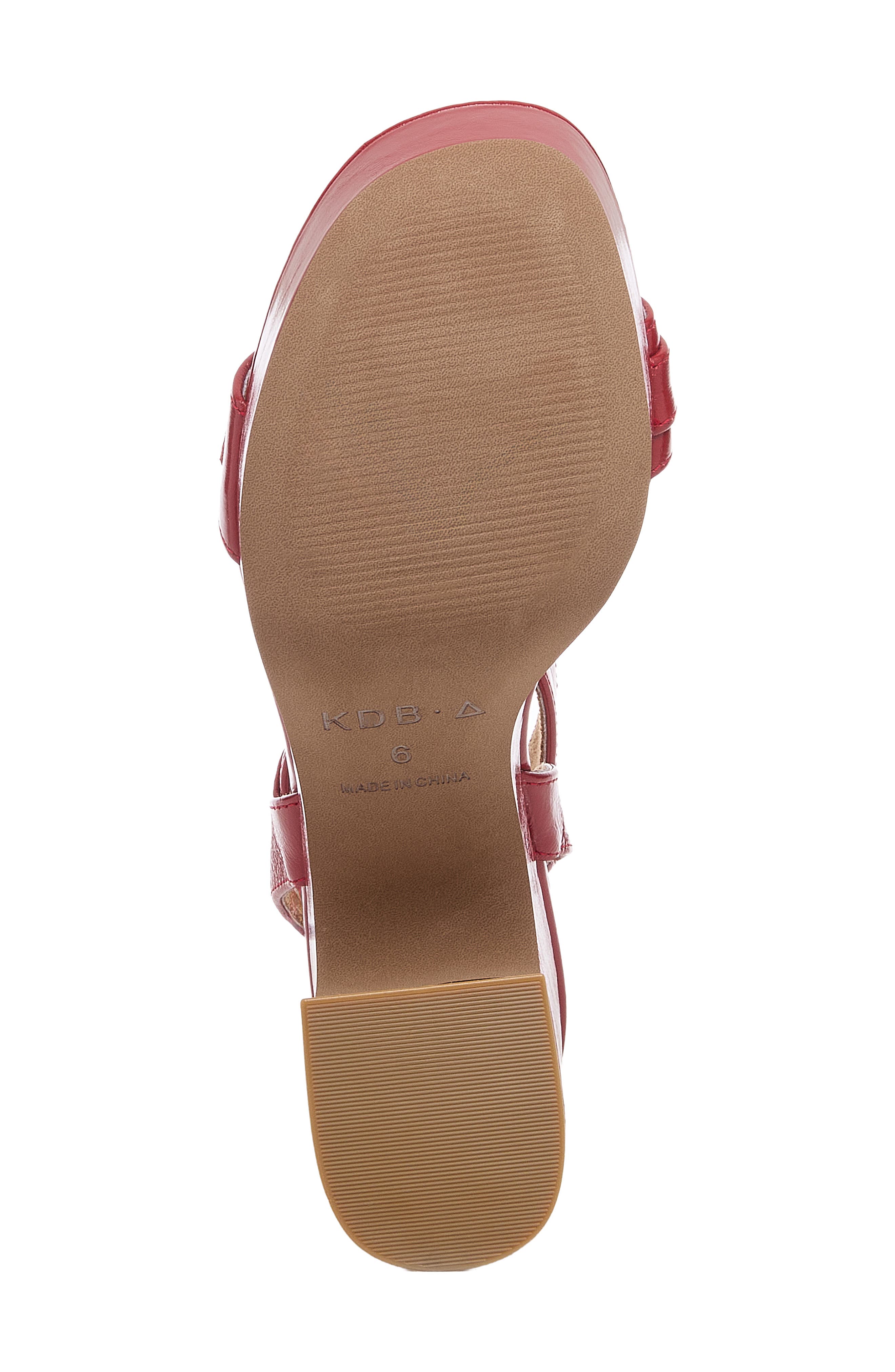 Wendy Ankle Strap Platform Sandal, Alternate, color, CRIMSON