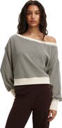 Cotton On Women's Off Shoulder Sweatshirt