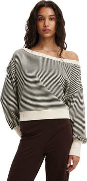 Cotton On Women's Off Shoulder Sweatshirt