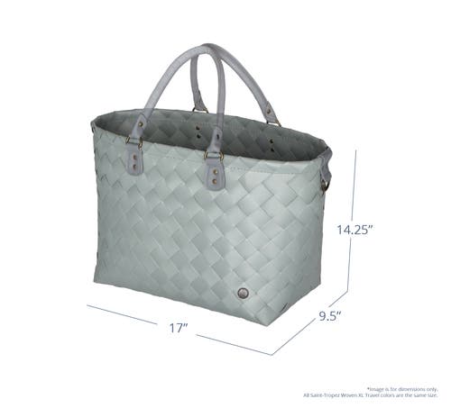 Shop Handed By Saint Tropez Recycled Plastic Weekender Bag In Dark Blue