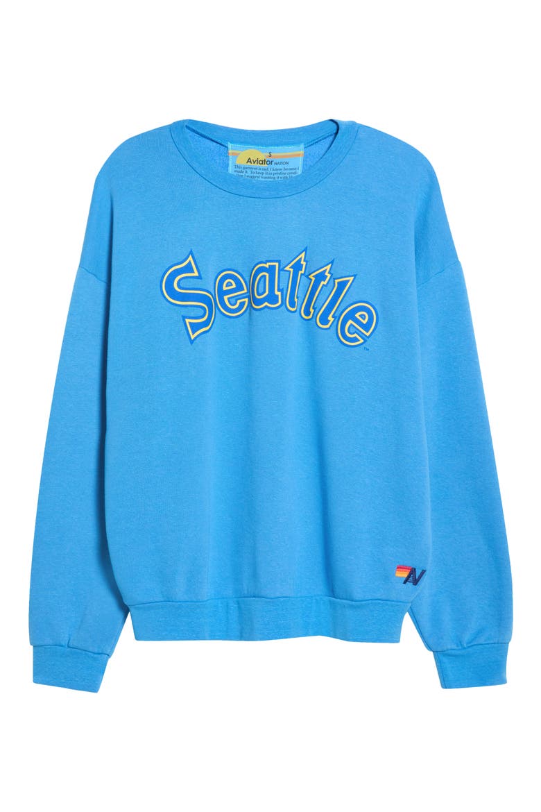 Seattle Graphic Sweatshirt, Main, color, COBALT