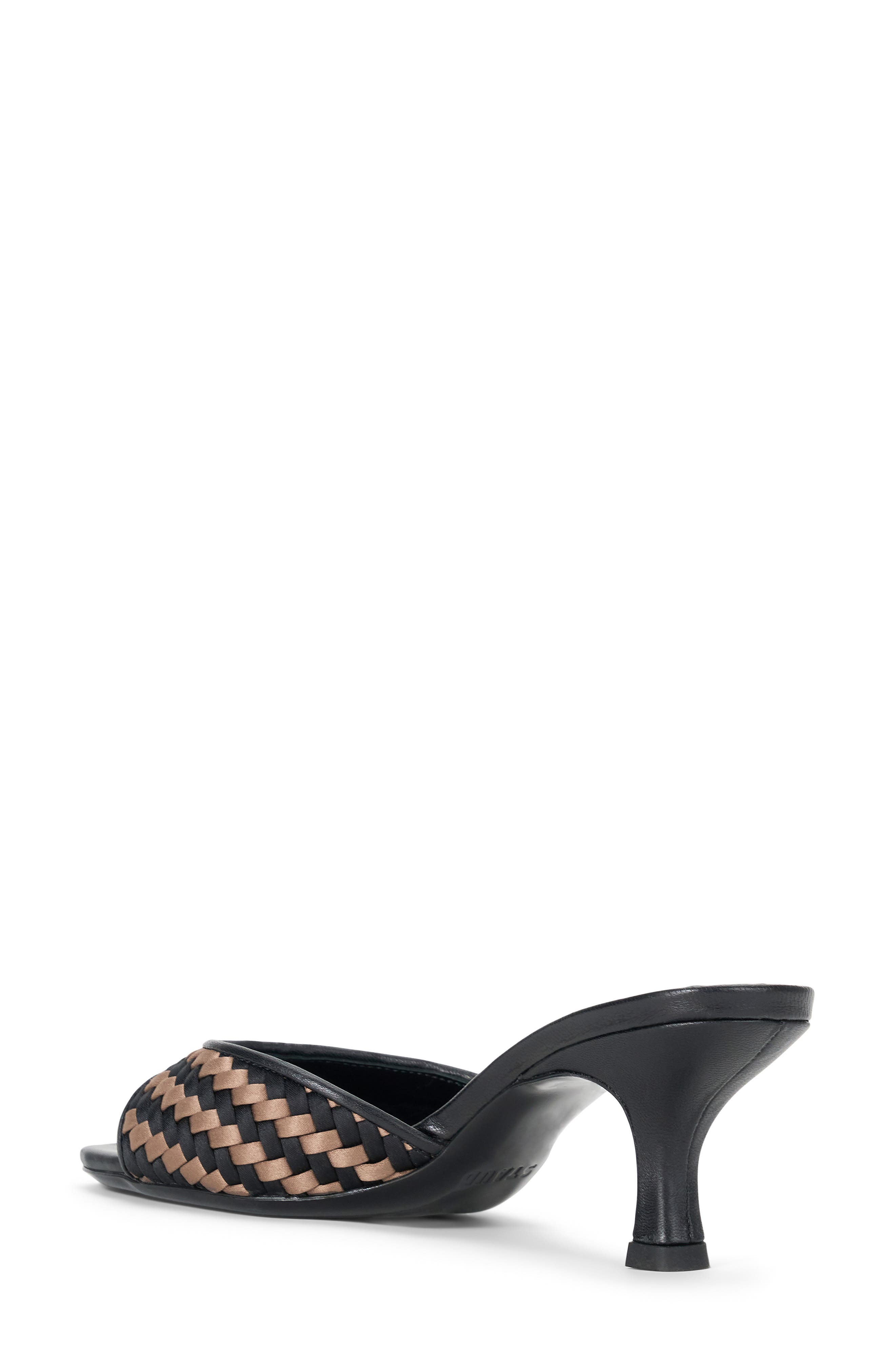 STAUD Brigitte Slide Sandal, Alternate, color, Black Woven