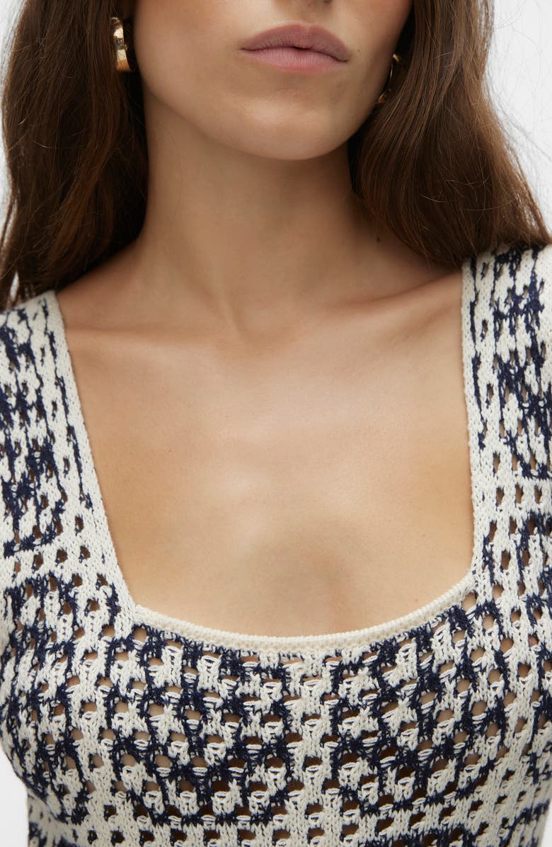 VERO MODA Mykonos Sleeveless Open Stitch Sweater Dress, Alternate, color, 