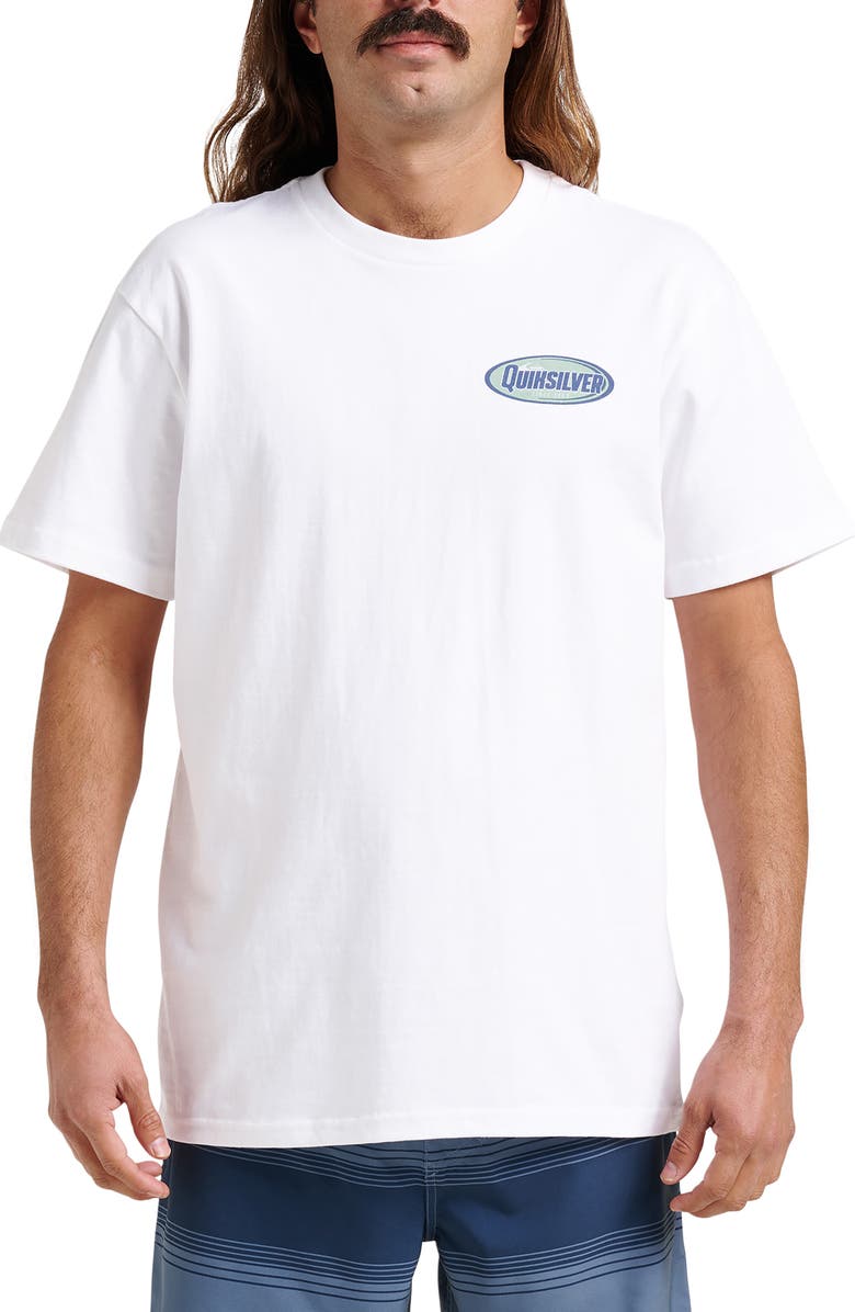 Quiksilver Crescent Speed Cotton Graphic T-Shirt, Main, color, 