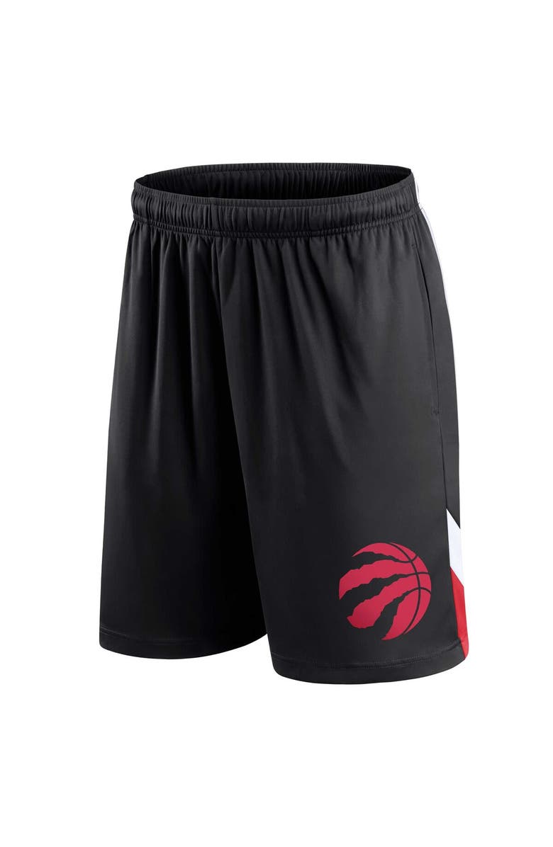 FANATICS Men's Fanatics Branded Black Toronto Raptors Slice Shorts, Alternate, color, 