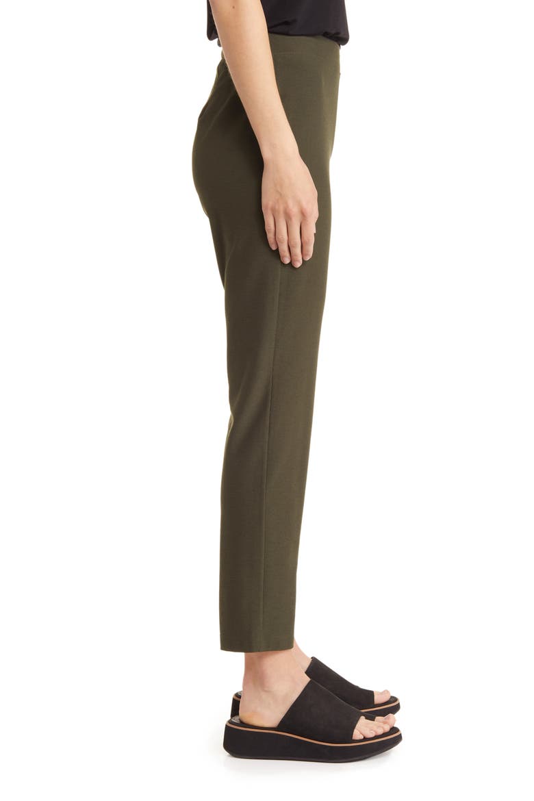 Slim Knit Ankle Pants, Alternate, color, WOODLAND
