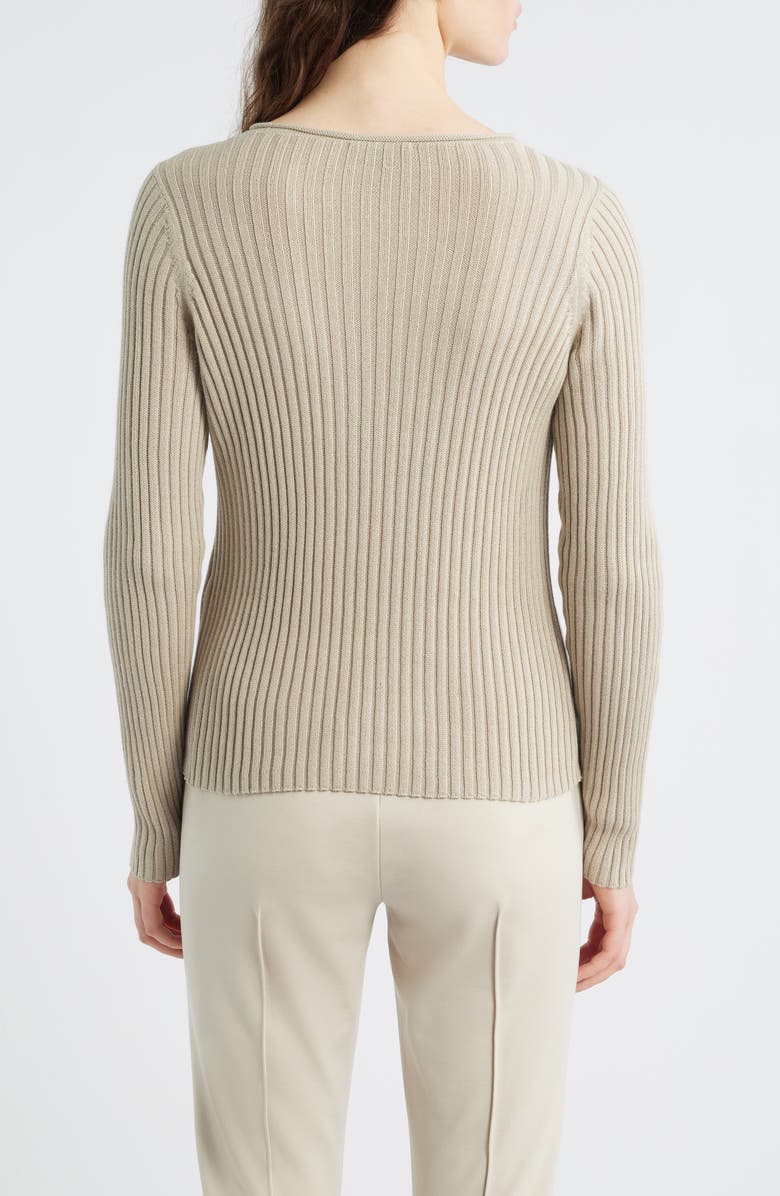 Eileen Fisher Rib Sweater, Alternate, color, Papyrus