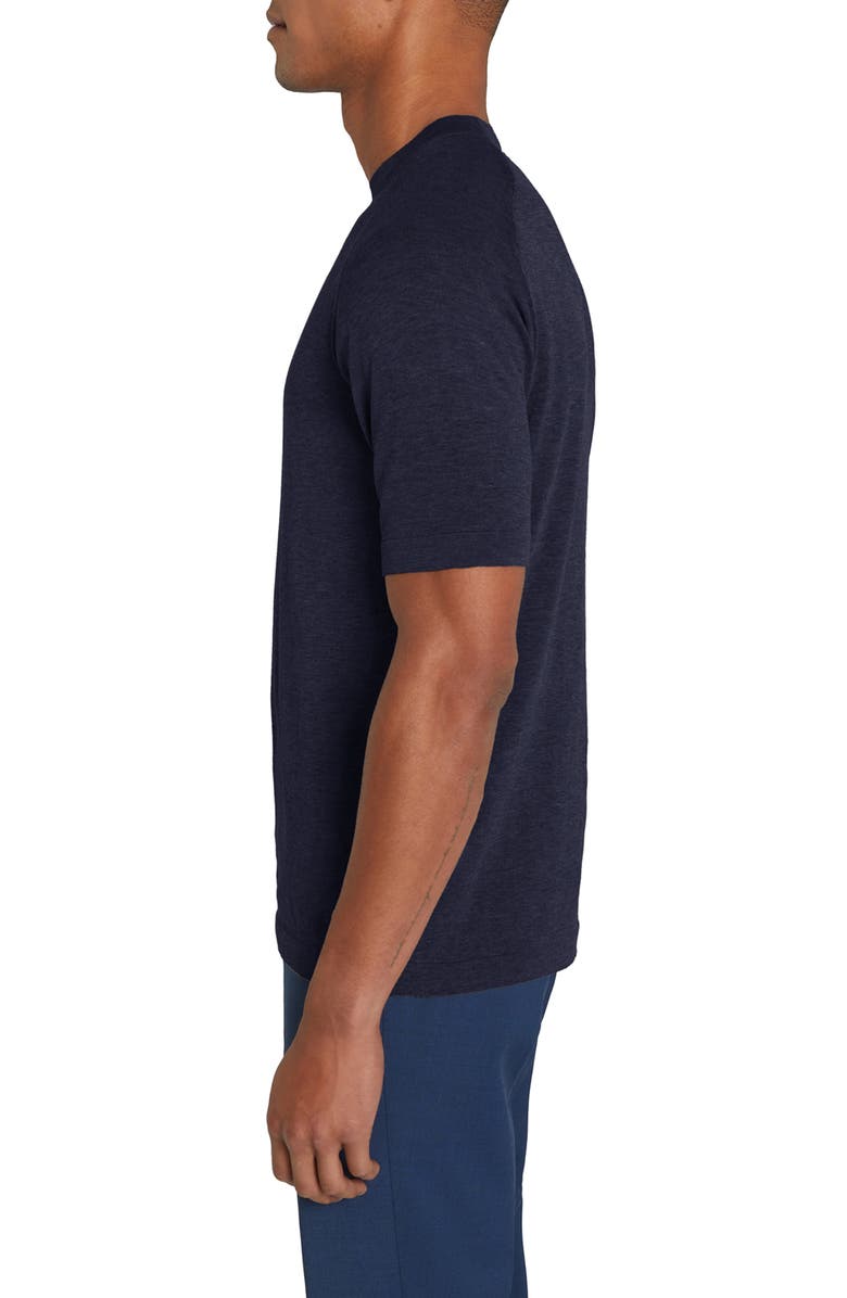 Jack Victor Victoria Cotton & Silk T-Shirt, Alternate, color, Midnight