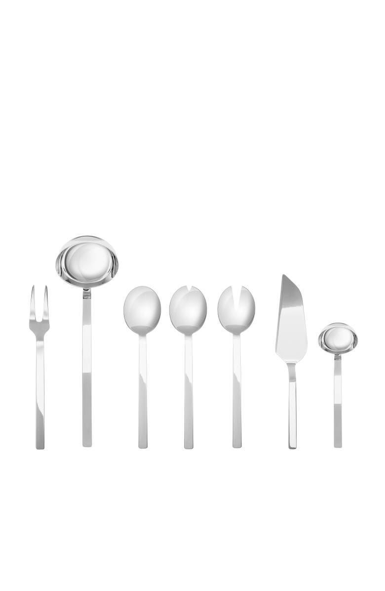 Mepra Stile By Pininfarina Serving Set - 7 Pieces, Main, color, Ice Silver