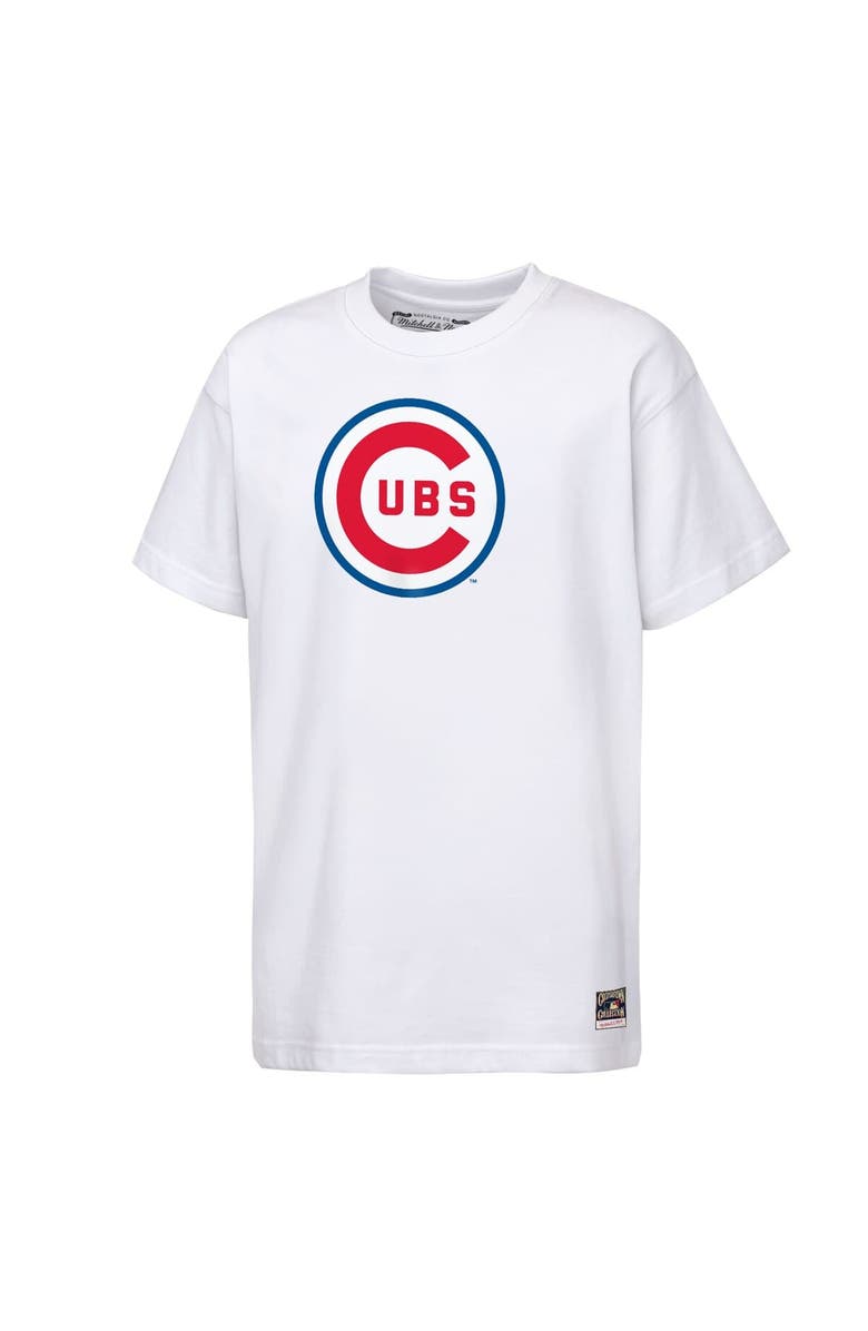 Mitchell & Ness Youth Mitchell & Ness  White Chicago Cubs Cooperstown Concession T-Shirt, Alternate, color, White