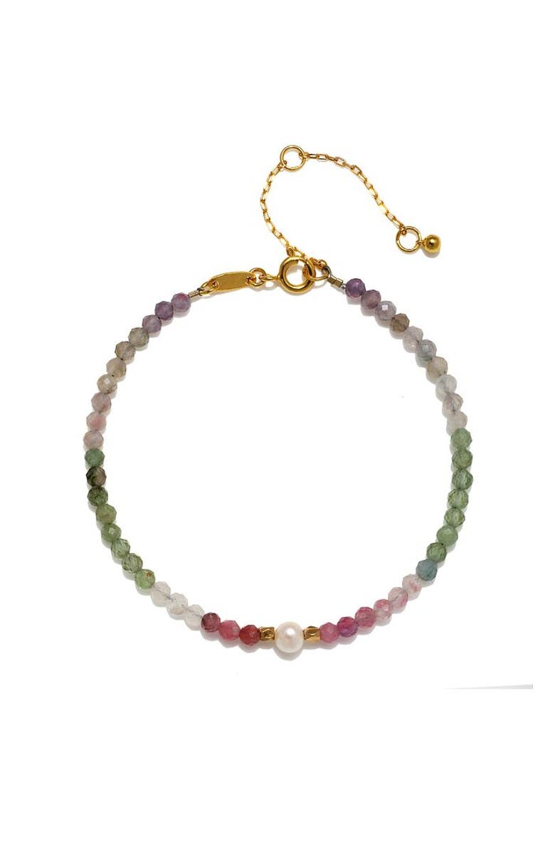 Satya Jewelry Sacred Wisdom Tourmaline Bracelet, Main, color, Multi