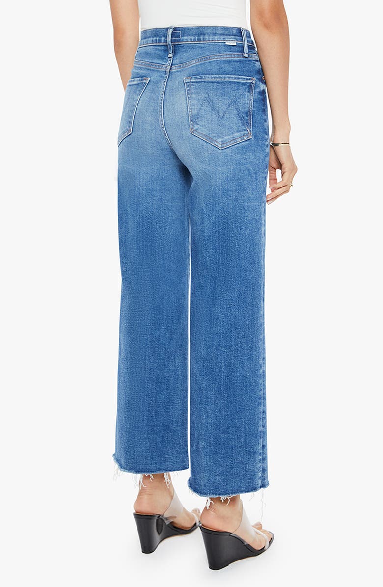 MOTHER The Maven Mid Rise Fray Hem Ankle Jeans, Alternate, color,