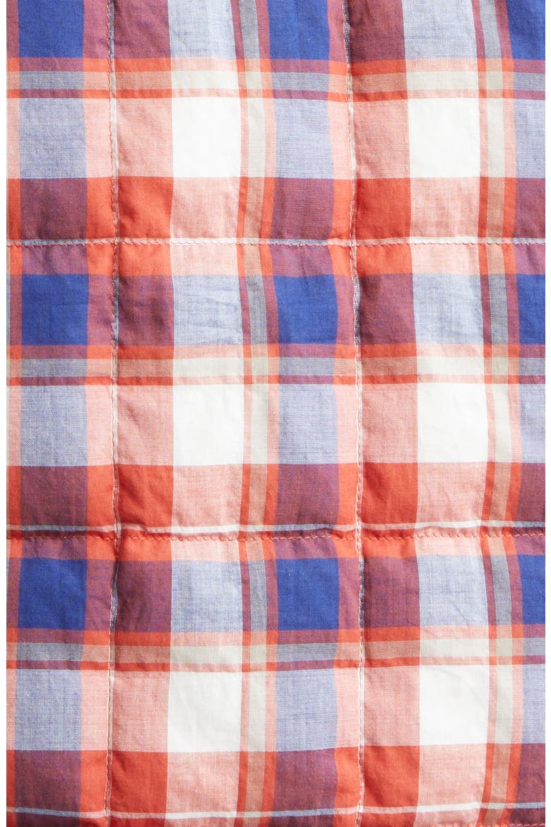 Gelt Quilted Check Shirt Jacket, Alternate, color, RED CHECK