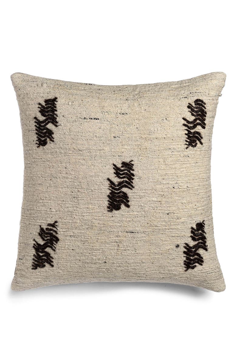 Crane Air Abstract Leaf Throw PIllow, Main, color, White