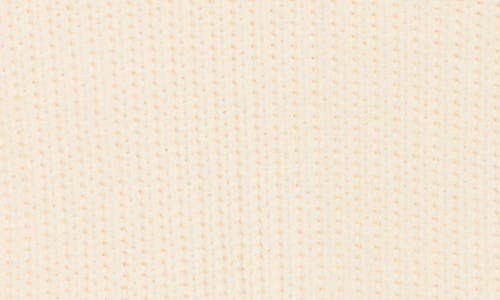 Leith Mock Neck Cap Sleeve Cotton Blend Sweater In Neutral