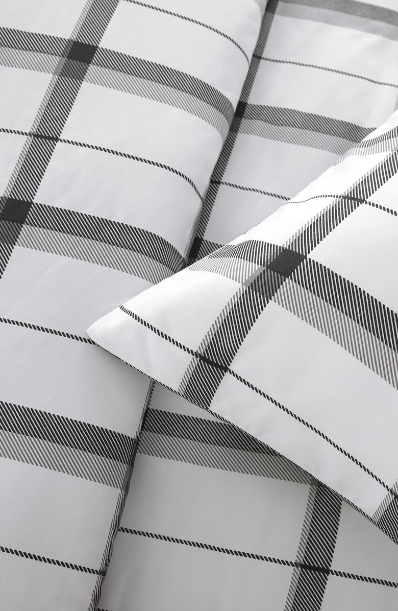 VCNY HOME Ivy Plaid Comforter & Sham Set, Alternate, color, Grey