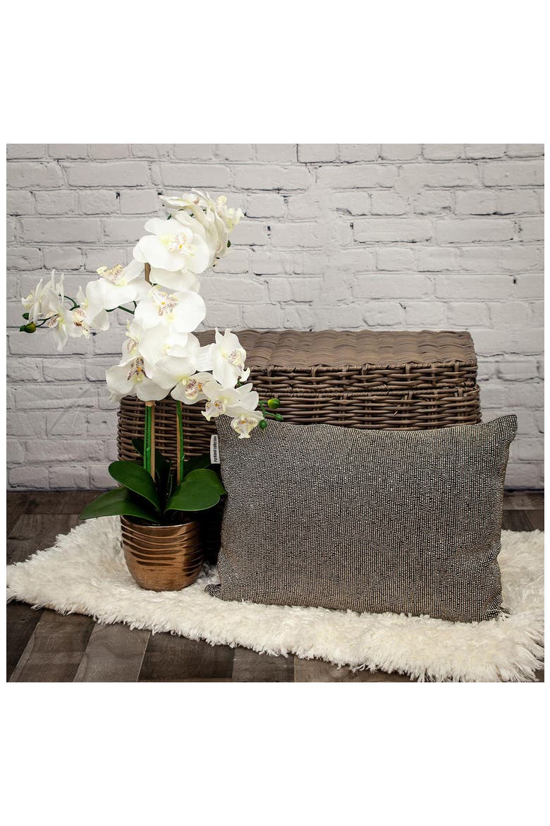 Aster Embellished Throw Pillow, Alternate, color, GREY