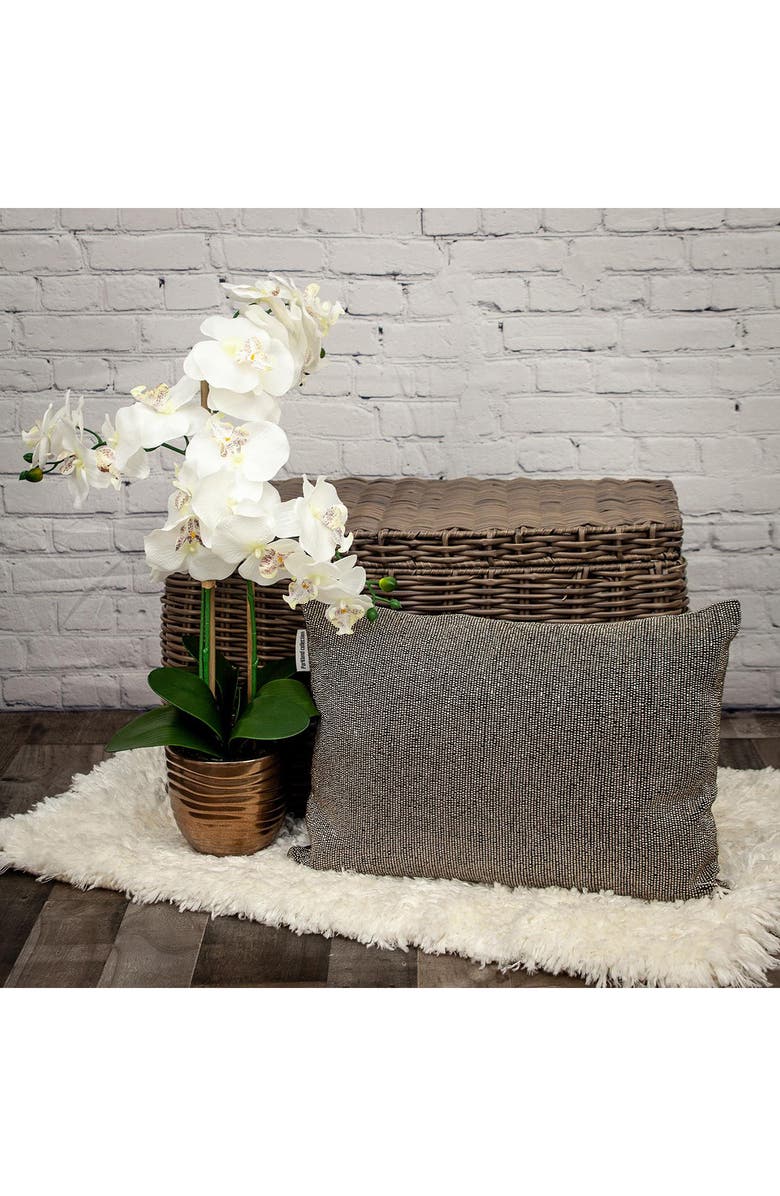 PARKLAND COLLECTION Aster Embellished Throw Pillow, Alternate, color, Grey