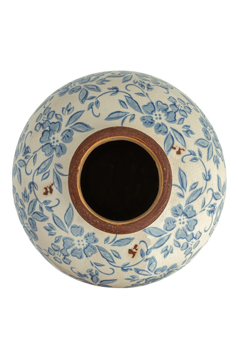 Vase with Transferware Pattern, Alternate, color, White
