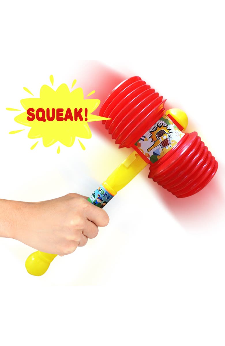 ArtCreativity Giant Squeaky Hammer 17 Inch Pounding Noise Toy, 3+, Alternate, color, Multicolored