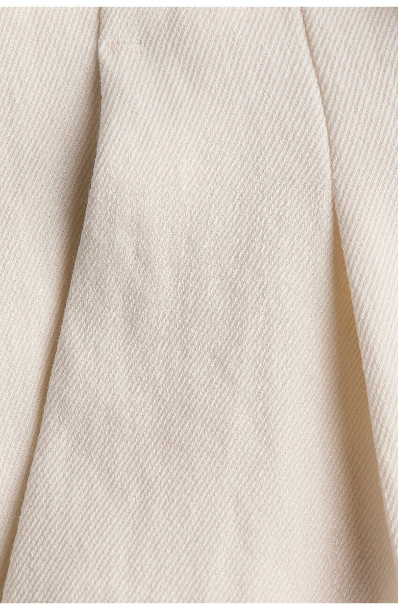 H&M Ankle-length Twill Trousers, Alternate, color, Cream