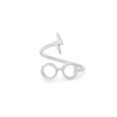 Alex And Ani Harry Potter (tm) Glasses Ring Wrap Super In Metallic