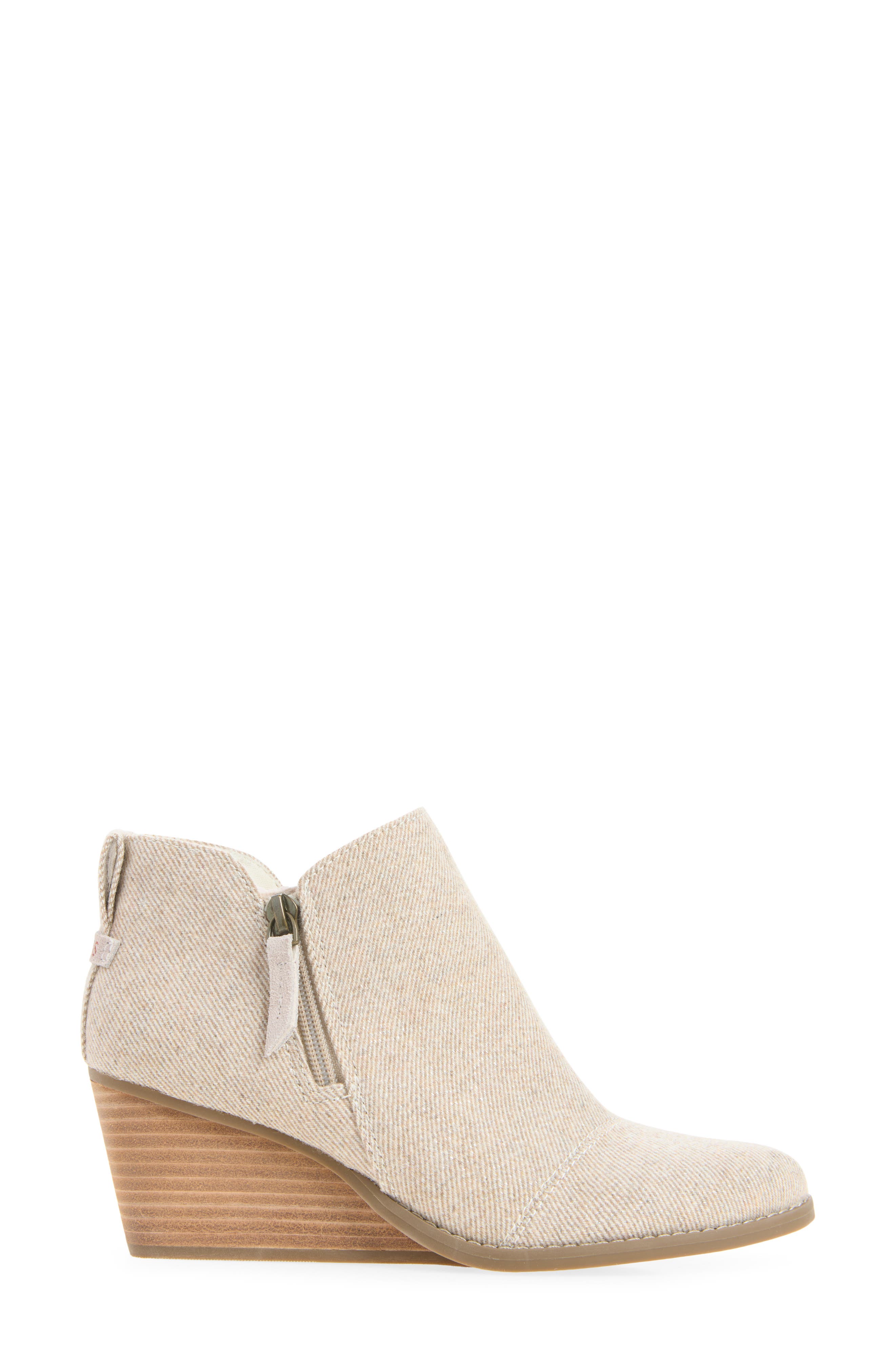 Goldie Wedge Bootie, Alternate, color, NATURAL LIGHT