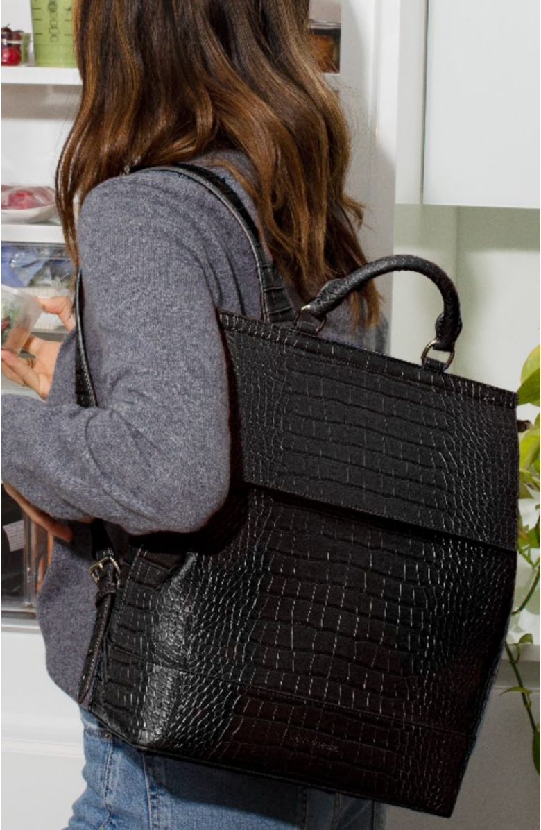 Modern Picnic THE BACKPACK, Alternate, color, Black Croc