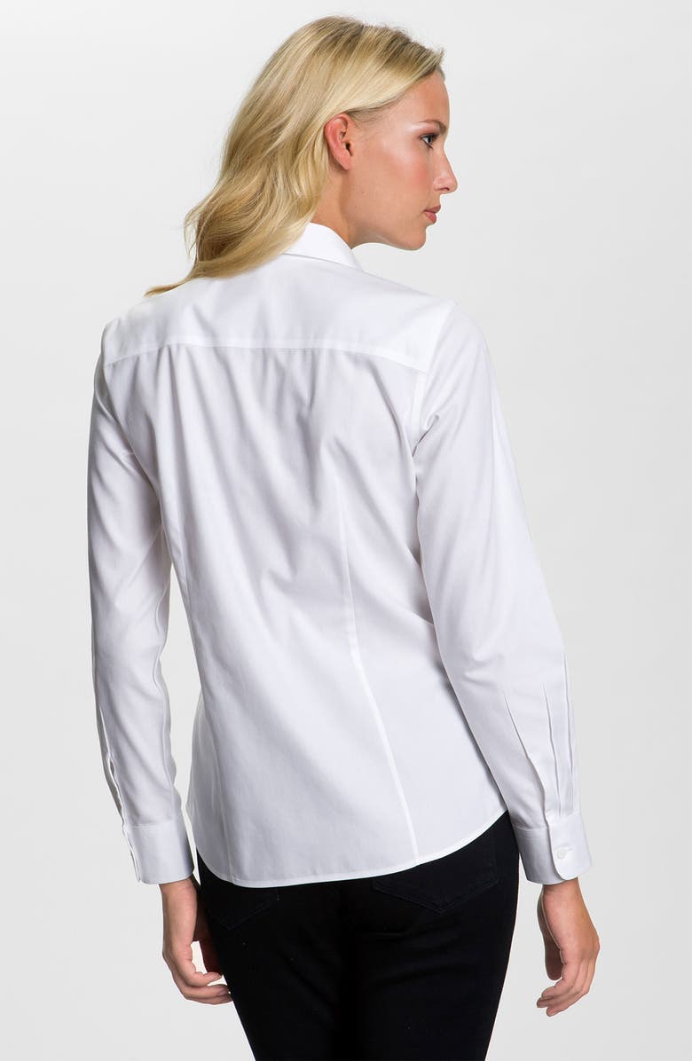 Foxcroft Fitted Cotton Shirt, Alternate, color, 