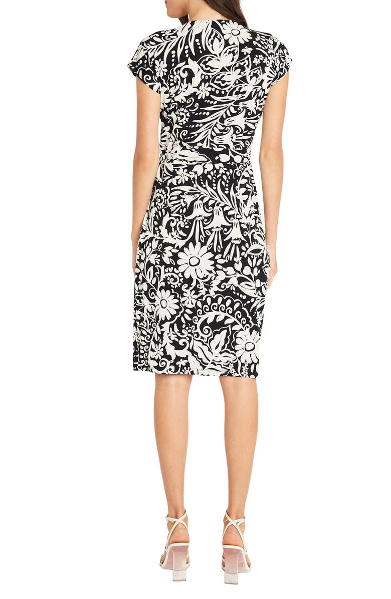 Maggy London Matte Jersey Short Sleeve Wrap Dress, Alternate, color, 