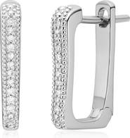 Monica Vinader Alta Capture Diamond Huggie Earrings