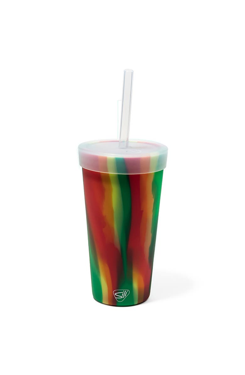 Silipint Silicone Straw Tumber 22oz, Main, color, Multicolored