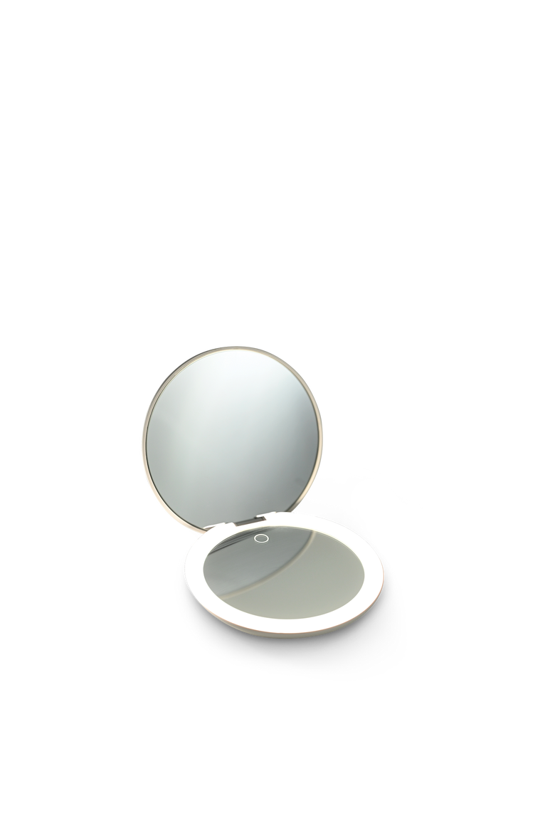 Rechargeable Lightweight 5-Inch LED Compact Mirror, Main, color, White