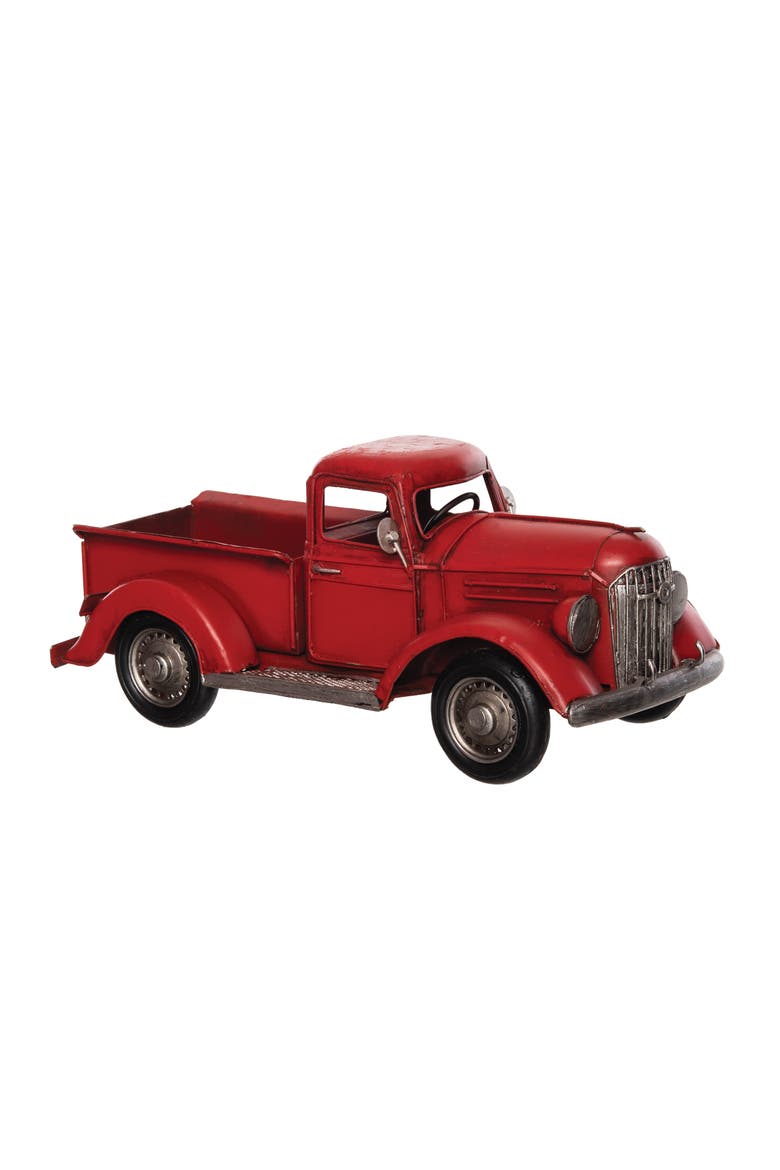 Red Truck Figurine, Main, color, Red