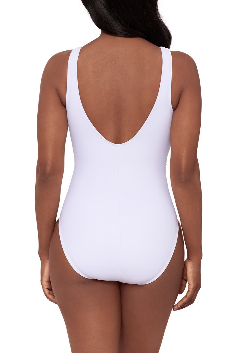 Razzle Dazzle Swizzle One-Piece Swimsuit, Alternate, color, WHITE