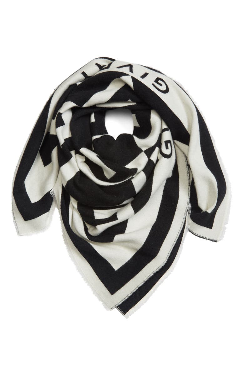 Givenchy Monogram Square Shawl, Alternate, color, 