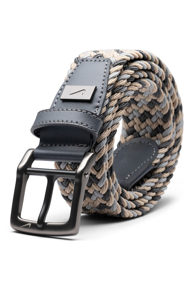 Stretch Woven Belt, Alternate, color, KHAKI MULTI