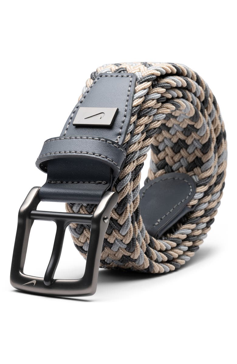 Nike Golf Stretch Woven Belt, Alternate, color, Khaki Multi