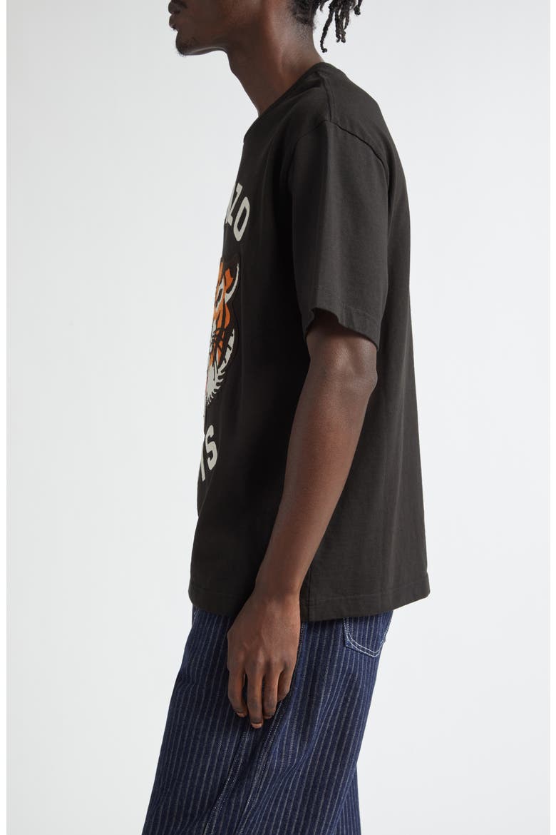 Lucky Tiger Oversize Graphic T-Shirt, Alternate, color, BLACK