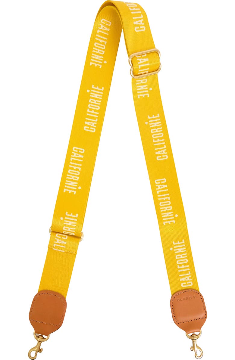 Clare V. Californie Adjustable Strap, Main, color, Snap Dragon