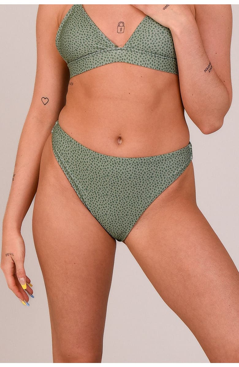 OOSC Sahara Sage Mile High Bikini Bottoms, Main, color, Sage