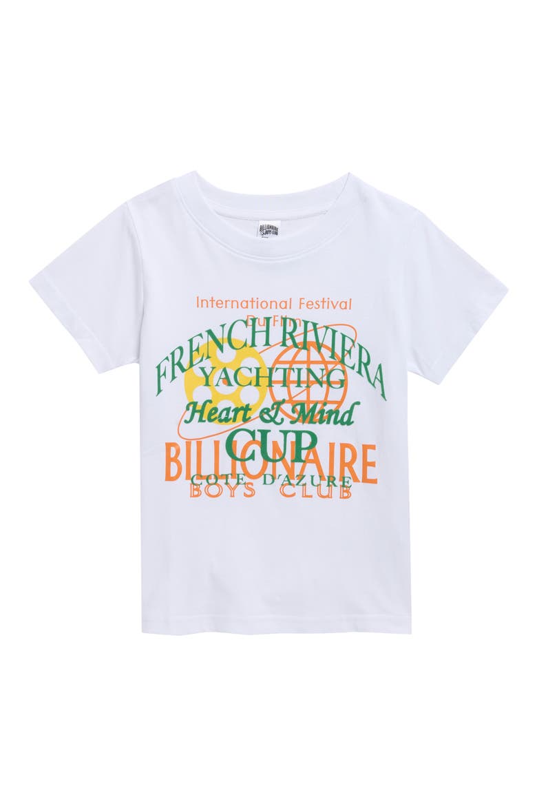 Kids' Cannes Cotton Graphic T-Shirt, Main, color, WHITE