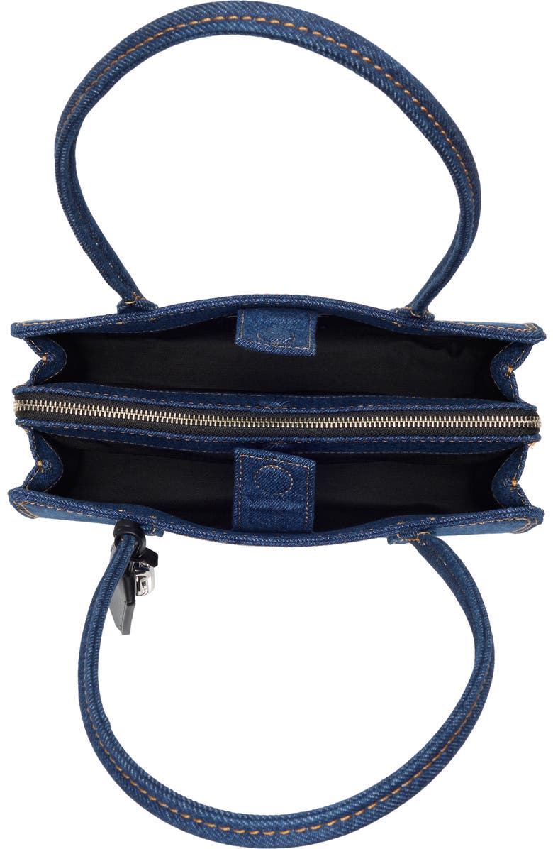 Marc Jacobs Denim Bold Satchel Bag, Alternate, color, Dark Denim