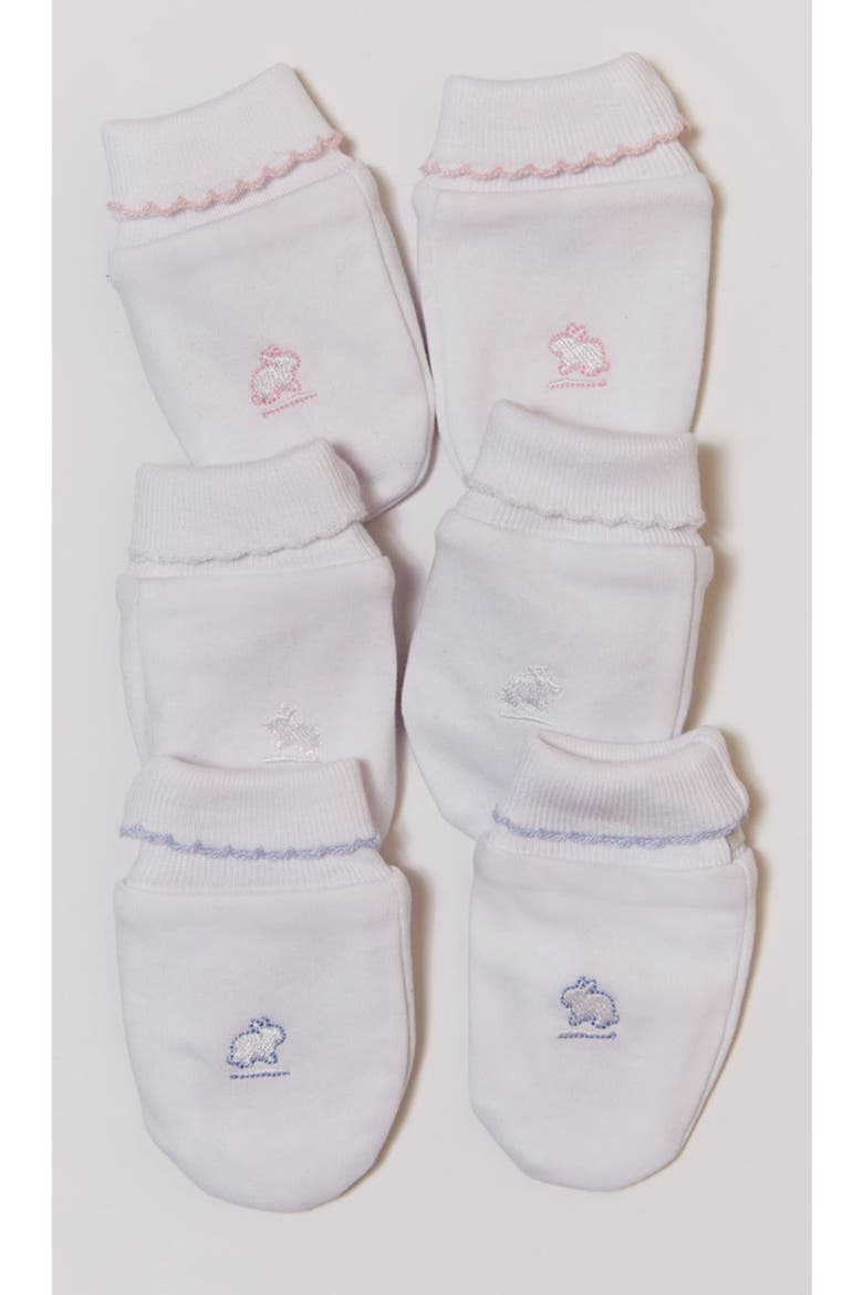 Premium Peruvian Pima Cotton Logo Mittens for Infant, Alternate, color, Pink