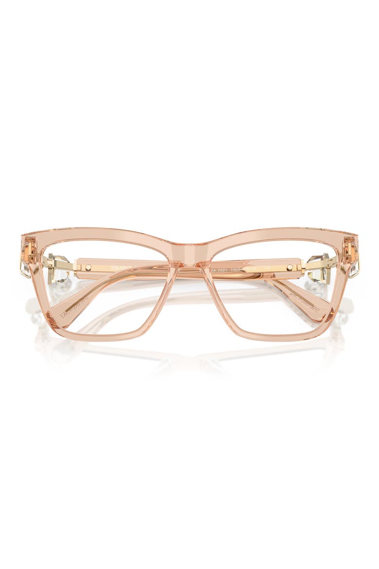 55mm Square Optical Glasses, Alternate, color, BEIGE