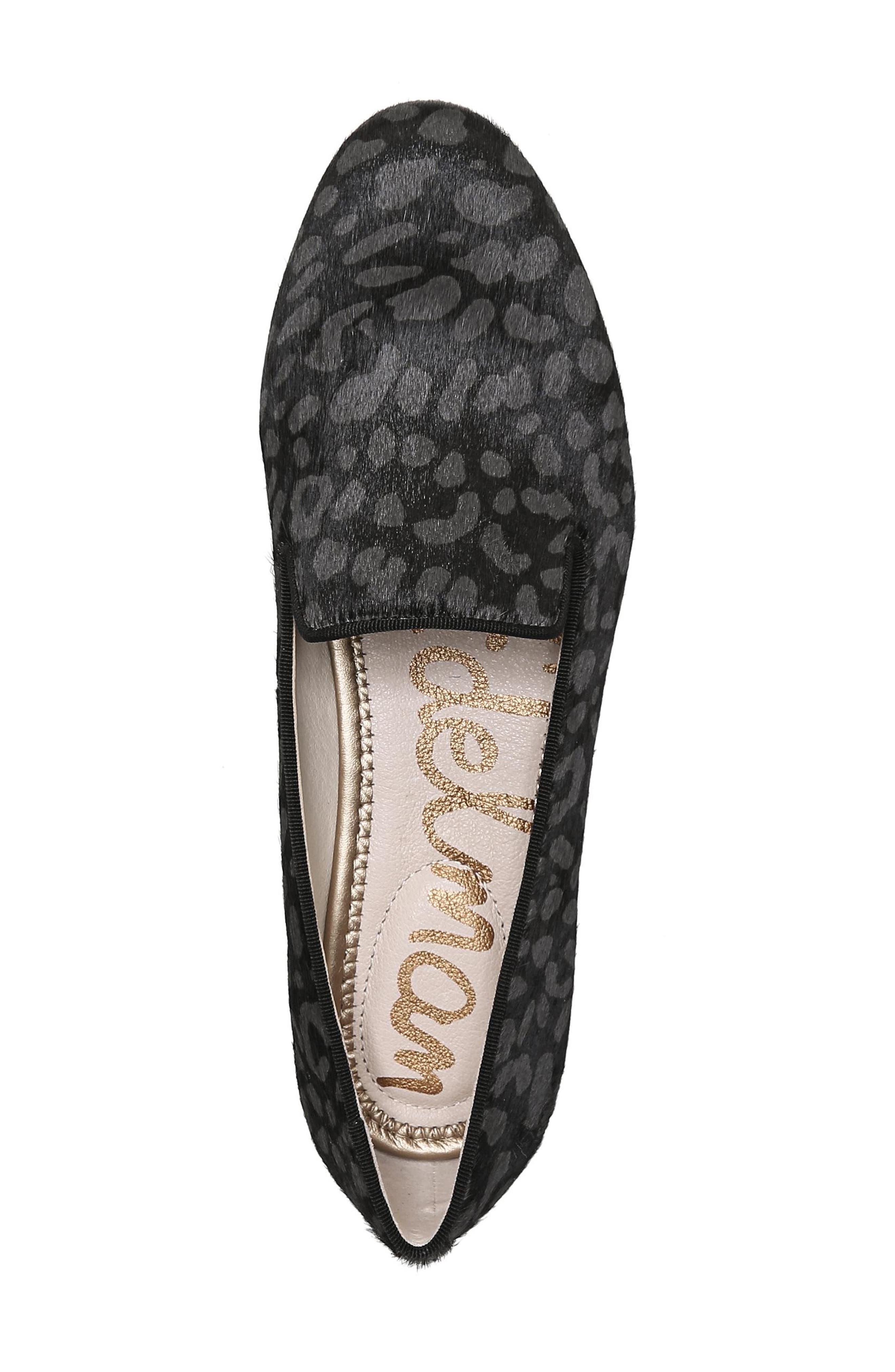 Jordy Flat, Alternate, color, BLACK/ GREY CHEETAH BRAHMA